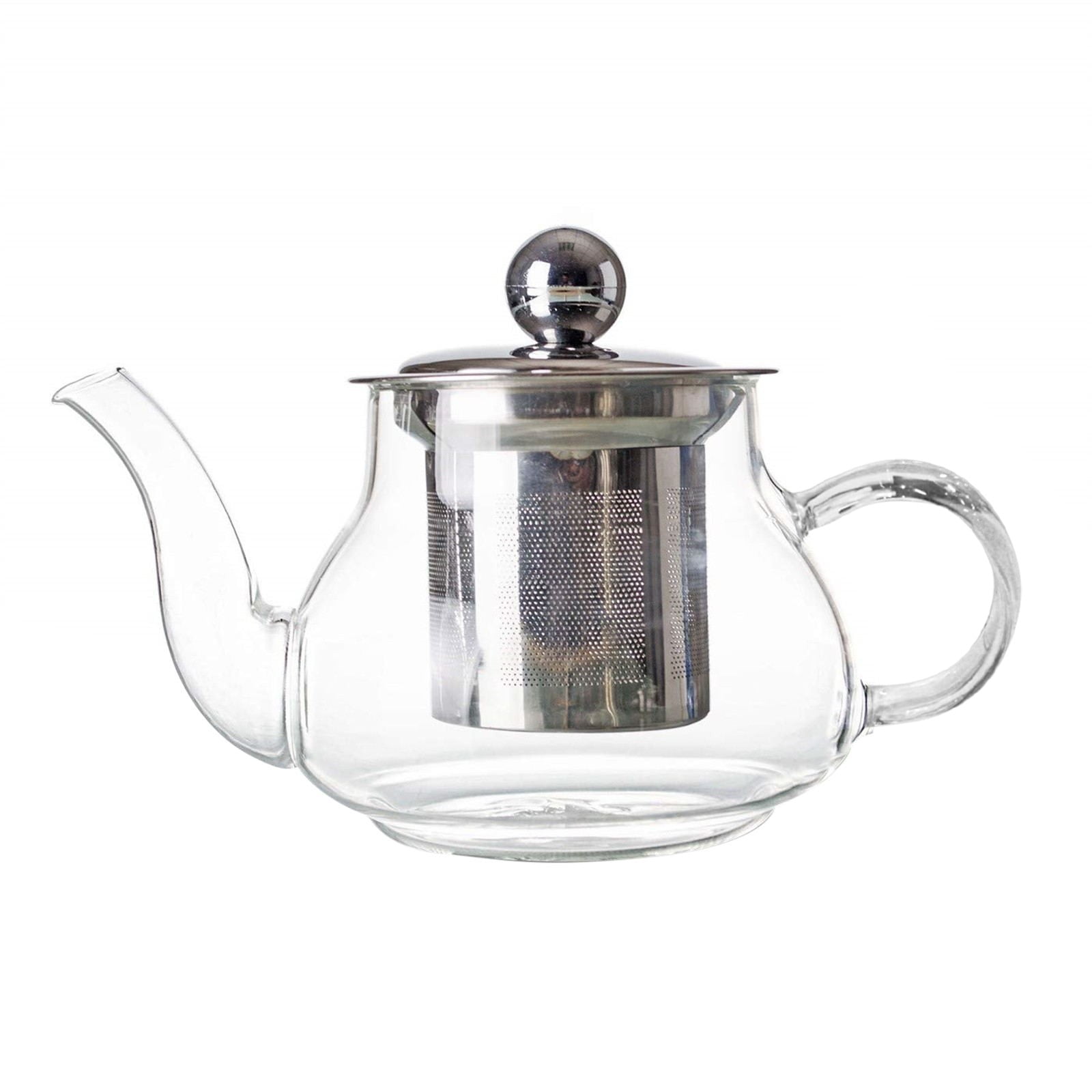 Mono FILIO 44/500 Tea Pot With Integrated Candle Warmer - 1.5 Liter (50 Oz) Stainless Steel & Glass