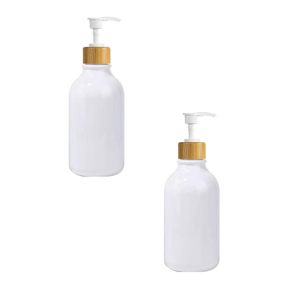 Clearance Glass&Bottle under $10 500ml Soap Dispenser Clear Refillable Plastic Pump Shampoo Dispenser Bottle Bathroom Accessories 2PC