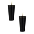 thumbnail image 1 of Clearance Glass&Bottle under $20 Double Layer Stainless Steel Portable Edged Insulation Cup Creative Straw Cup Durable Paint 500ML, 1 of 9
