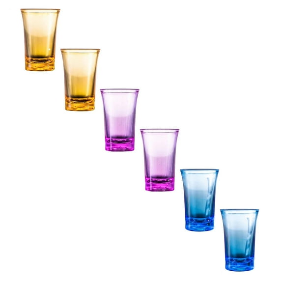 Clearance Glass&Bottle under $5 Plastic Cup Bullet Cup Plastic Baijiu Cup One Mouthful Liquor Cup Creative Drinking Cup Color Cup In Bar