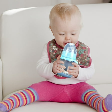 Clearance Glass&Bottle under $5 Wide Caliber PP Baby Bottle With Handle Anti Drop Anti Flatulence Plastic Baby Bottle