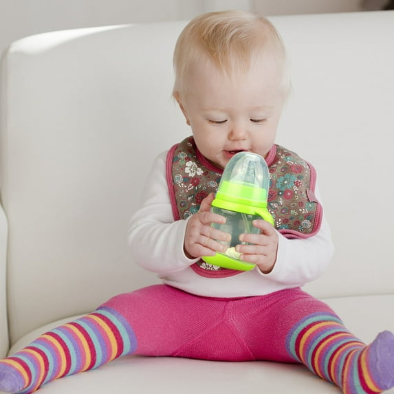 Clearance Glass&Bottle under $5,Wide Caliber PP Baby Bottle With Handle Anti Drop Anti Flatulence Plastic Baby Bottle