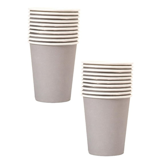 Clearance Glass&Bottle under $6 10 Pieces 9 Ounce Disposable Paper Cups Party Cups Drinking Cups For Party DIY And Holiday 15Colors