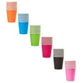 thumbnail image 1 of Clearance Glass&Bottle under $6 10 Pieces 9 Ounce Disposable Paper Cups Party Cups Drinking Cups For Party DIY And Holiday 15Colors, 1 of 6