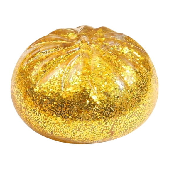 Clearance! Glitter Glitter Dumpling Squishies Toys, Soft Squeeze Decompression Purple Dough, Stress Relief Sensory Ball, Anxiety Relief Fidget (Blue)