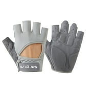 Clearance Gloves Mittens Womens and Mens Yoga Spinning Bike Non Slip Half Finger Breathable Wear Equipment Dumbbell Training Gloves