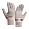 thumbnail image 1 of Clearance Gloves Mittens for Women Knit Gloves for Women Warm Winter Double Jacquard Screen Gloves Warm Hand Socks, 1 of 4