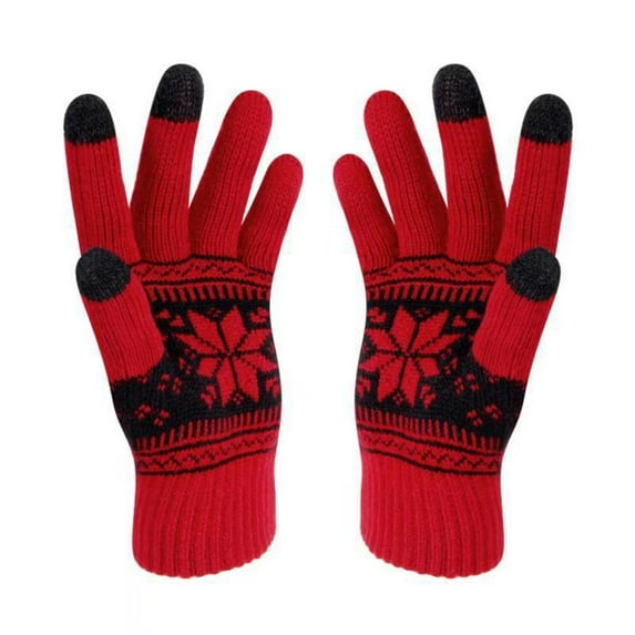 Clearance Gloves under $5,Adult Women Men's Warm Gloves, Outdoor Ski Riding Gloves, Windproof And Fleece Gloves