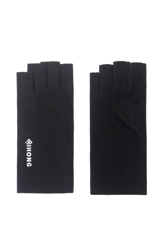 Clearance Gloves under $5,Women'S Gloves Thin German Velvet Self Heating Leak Finger Office Warm Student Half Finger Manicure Gloves