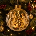 thumbnail image 1 of Clearance Glowing Christmas Story Ornament Christmas Tree Angle Decoration Hanging Ball Mini Holiday Decor for Tree Window Mantel Shelf Festive Keepsake Gift, 1 of 6