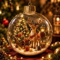 thumbnail image 1 of Clearance Glowing Christmas Story Ornament Christmas Tree Moose Decoration Hanging Ball Mini Holiday Decor for Tree Window Mantel Shelf Festive Keepsake Gift, 1 of 6