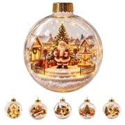 Clearance Glowing Christmas Tree Ornaments, 3.15 Christmas Decorations, Santa