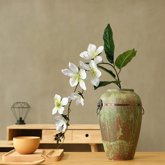 Gmogad Artificial Begonia Flowers Fake Silk Plants for Home Decor - Realistic Hanging Vines for Wedding Party Porch Garden - No Maintenance DIY Floral Arrangement