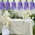 thumbnail image 1 of Gmogad Artificial Lilac Flower Garland 80cm Realistic Hanging Vines Wedding Arch Decor Plastic Durable Greenery for Ceiling Home Office Party Decoration, 1 of 6