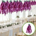 thumbnail image 1 of Gmogad Artificial Thai Orchid Flower Vines 83cm Realistic Wedding Arch Garland Plastic Greenery for Home Office Ceiling Party Decoration, 1 of 6