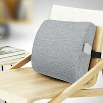 Gmogad Ergonomic Lumbar Cushion Memory Foam Back Support Pillow Office Chair Car Seat Pad Breathable Mesh Cover Adjustable Straps for Home Desk Comfort