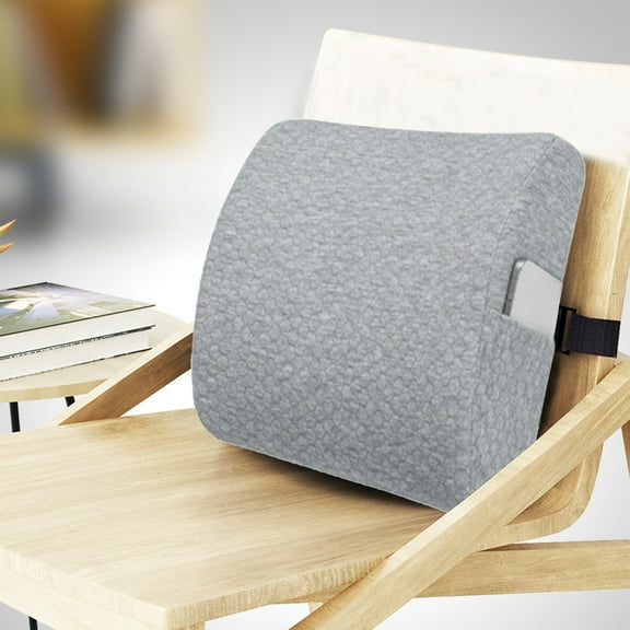 Gmogad Ergonomic Lumbar Cushion Memory Foam Back Support Pillow Office Chair Car Seat Pad Breathable Mesh Cover Adjustable Straps for Home Desk Comfort