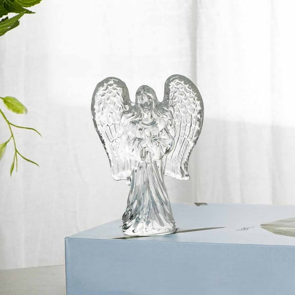 Gmogad Glass Crystal Ornament 10cm Clear Thanksgiving Decor – Lighting Accessory, Exquisite Craftsmanship, Fade-Resistant – Home Office Wedding Party Decoration Centerpiece Holiday Gift