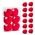 thumbnail image 1 of Gmogad Heart Ornament Set, 12pcs Heart Shaped Ornaments - Valentine Tree Decor, Reusable Plastic Hanging Balls for Wedding Party Gift, Christmas Decoration Set, 1 of 8