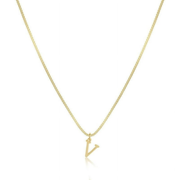 Gmogad Personalized Initial Necklace for Women - Dainty Alphabet Letter Jewelry, 17.7in Layering Chain, Fashion Gift for Her Birthday Valentine's Day Daily Wear