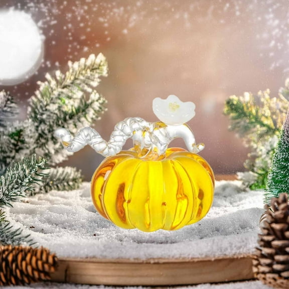 Gmogad Scandinavian Stone Pumpkin Ornament 7.5cm Multicolor – Handcrafted Realistic, Waterproof Paint, Versatile Decor – Fall Thanksgiving Home Tabletop Shelf Mantel Decoration Gift