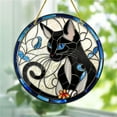 thumbnail image 1 of Gmogad Siamese Cat Sun Catcher Acrylic Disc Pendant - Colorful Hanging Decor with Chain for Window Wall Home Garden Decor, 1 of 7