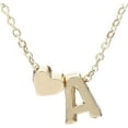 thumbnail image 1 of Clearance Gold Heart Initial Necklace for Women, Valentines Day Gifts for Women Heart Initial A-Z Necklace Pendant Birthday GiftA., 1 of 2