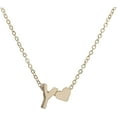 thumbnail image 1 of Clearance Gold Heart Initial Necklace for Women, Valentines Day Gifts for Women Heart Initial A-Z Necklace Pendant Birthday GiftY, 1 of 2
