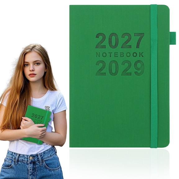 Clearance! Green Plan For The Two Year Period Of 2027-2029 Planner Spiral Notebook