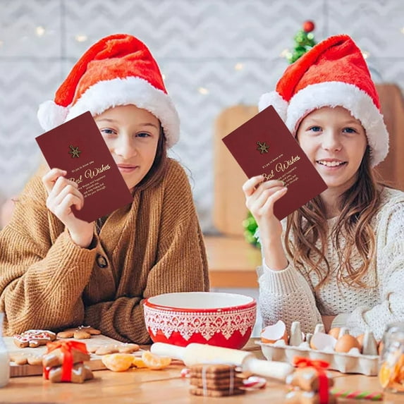 Clearance Greeting Card under $1,Vintage Stamping Copper Greeting Cards DIY Handwritten Birthday Wishes Cards Wedding Speech Thanksgiving Message Cards