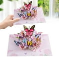 thumbnail image 1 of Clearance Greeting Card under $5,Mother's Day 3D Butterfly & Up Greeting Card 3D Butterfly Card Paper Carving Flower Festival Blessing Bouquet Folding Card, 1 of 9