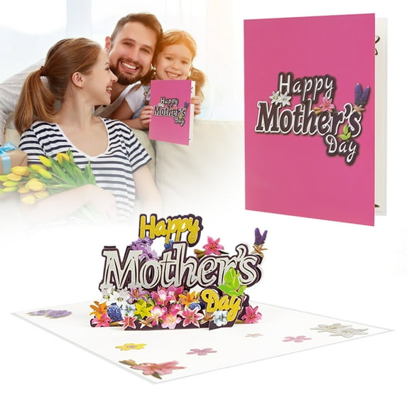 Clearance Greeting Card under $5,2024 New Mother's Day Greeting Card 3D Creative Paper Carving Handmade For Mother