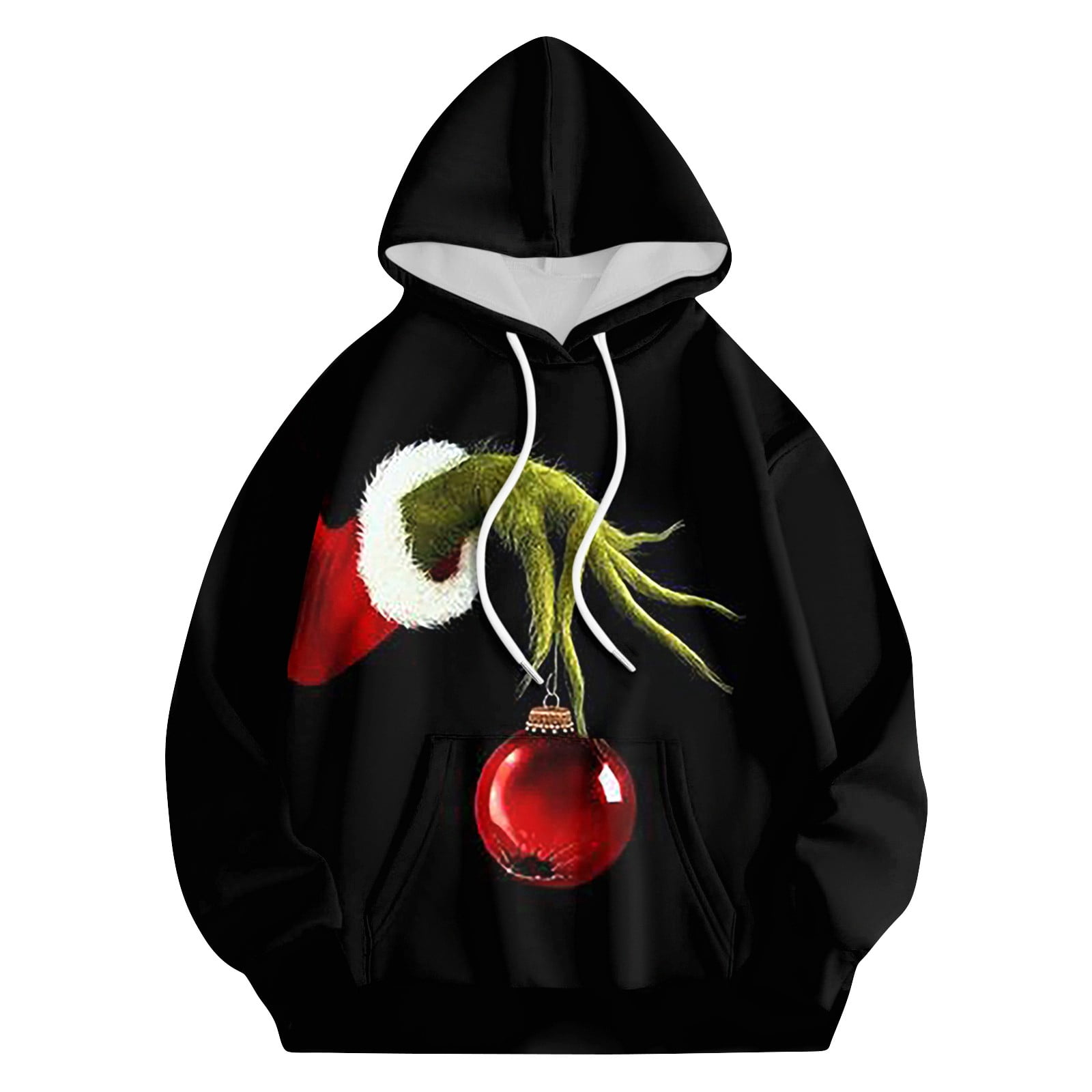 Wudlads Women's Merry Christmas Palm Tree Sweatshirt - Funny Holiday Graphic Long Sleeve Pullover - View #5