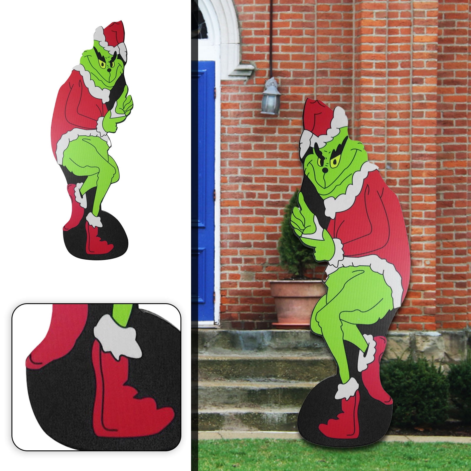 Clearance Grinch! Stealing Christmas Lights Yard GrinchDecoration