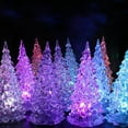 thumbnail image 1 of Guanhe 3Pcs LED Christmas Tree Lights, Mini Acrylic Light Up Tree, Color Changing Decorations Indoor, Holiday for Bedroom Table, 1 of 9