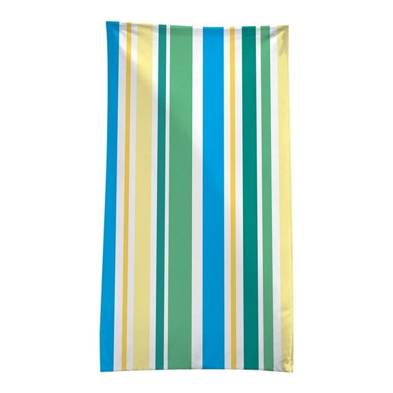 Guanhe Striped Beach Towel Enlarged Thick Soft Absorbent Men/Women Bathing Swimming Red and White Colorful Striped Bath Towel Photo(29.55x59IN)