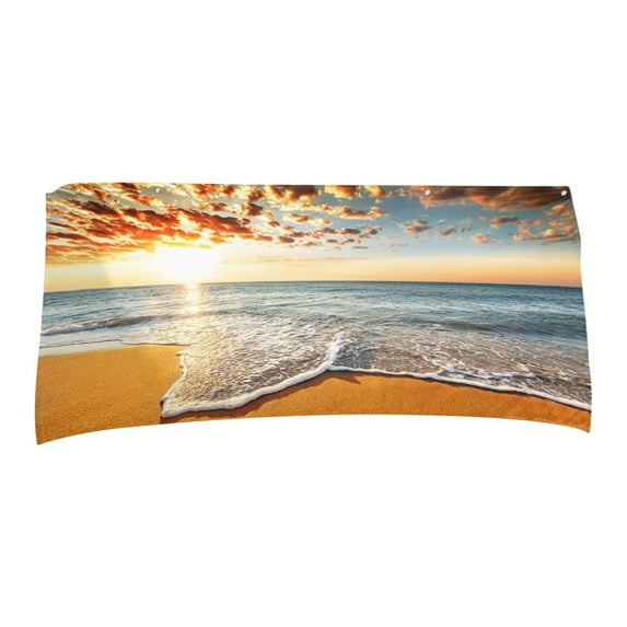 Guanhe XL Beach Towel for Travel, Extra Large 30x60inch Lightweight Microfiber, Compact, Soft, Quick Dry, Sand Free, for Swimming, Pool, Camping, Yoga, Blue