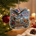 thumbnail image 1 of Clearance Gunhay Christmas Ornament 2026, USA 250th Anniversary Christmas Ornament Patriotic Christmas Acrylic Tree Keepsake 1776–2026 for Family, Eagle Shield, 1 of 7