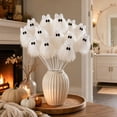 thumbnail image 1 of Clearance Gunhay Halloween White Ghost Stems, 12 Inch Cute Glitter Ghost Picks with Tassel Gothic Spooky Tree Picks for Halloween Table Centerpieces Decorations, 1 of 7