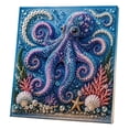 thumbnail image 1 of Clearance Gunhay Ocean Theme Pearl Art DIY Kit, 3D Sparkling Coastal Wall Decor, 3D Octopus Diamond Painting Craft with Frame, Sea Themed Artwork Set for Adults & Beginners, 1 of 8
