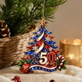 thumbnail image 1 of Clearance Gunhay United States 250th Anniversary Ornament, 250th Anniversary USA Christmas Tree Ornament, 250 Patriotic American Flag Christmas Ornaments, Hanging Decor for Patriotic Collectors, 1 of 7