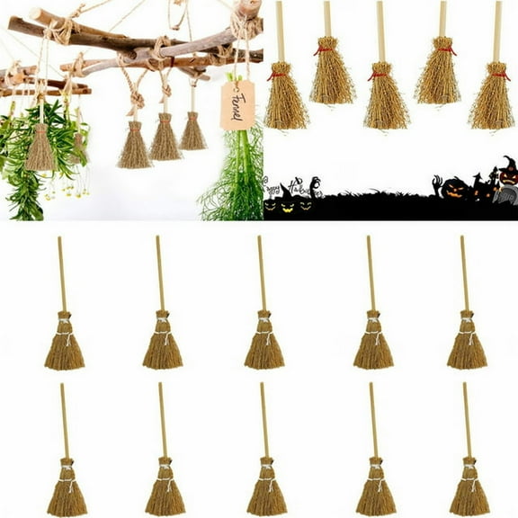 Guopo 10pcs Halloween Ornaments Reusable Decorative Attractive Mini Witch Hanging Ornaments For Household