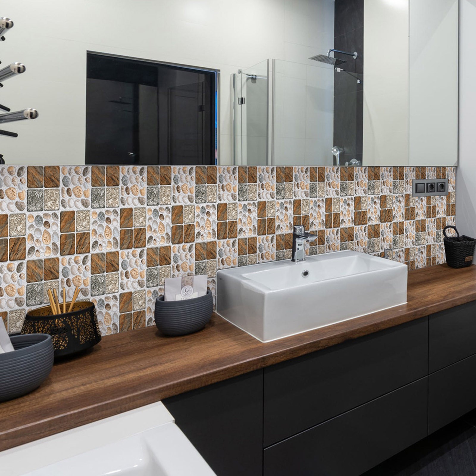 Clearance! HANUUAZ Home wall stickers Wall stickers 10pc 3D Crystal