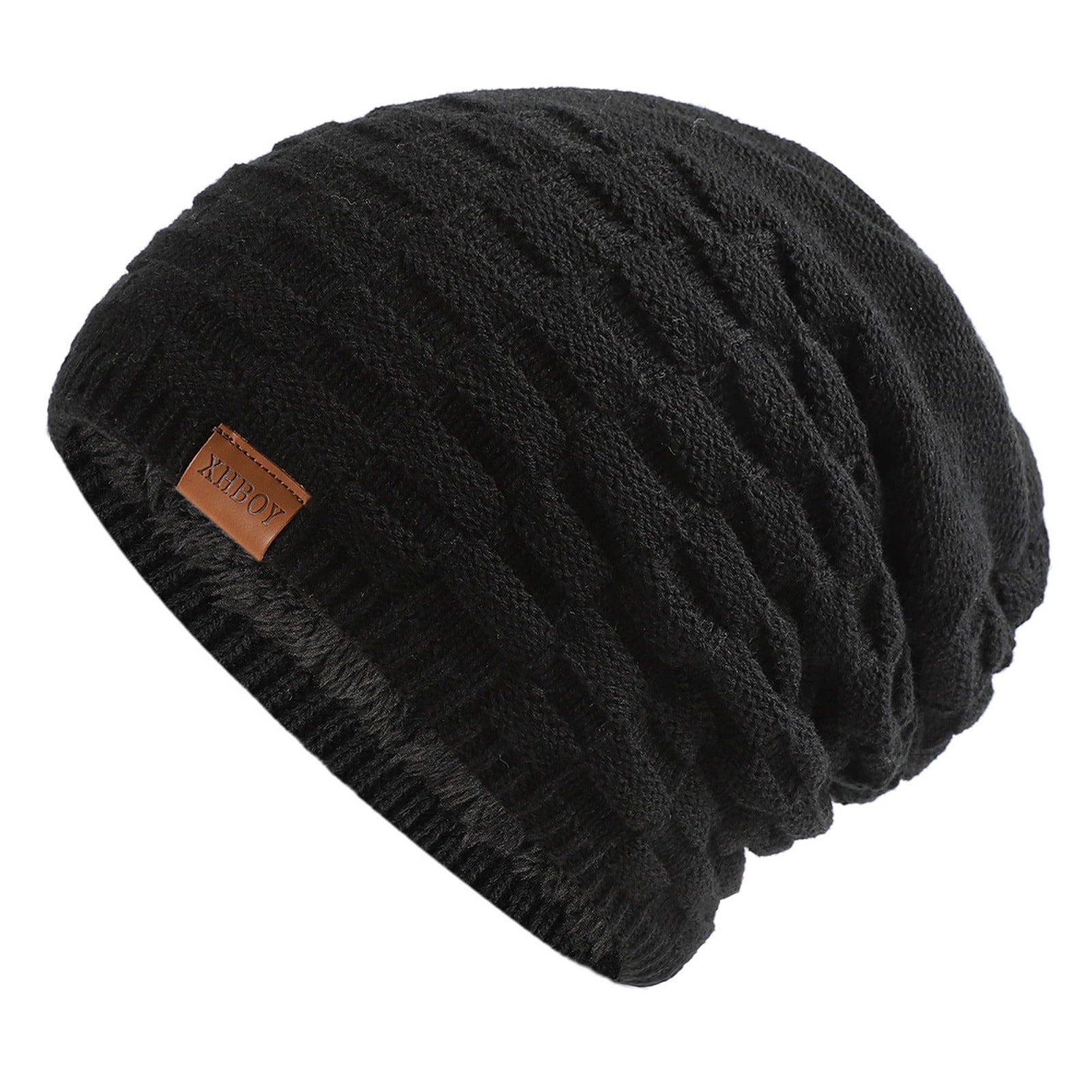 ☆WKNDRS☆ DWARF BEANIE BLACK WS2402BN02BK Fdelink Beanie Hat Winter Hats Thin Pleated Hollow Pullover