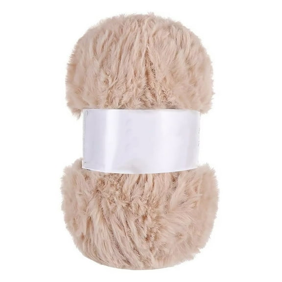 Clearance! HEXBOOYOO Soft Chunky Fluffy Fuzzy Faux Fur Yarn for Crocheting,Eyelash Furry Yarn for Knitting Blankets, Scarves and Sweaters
