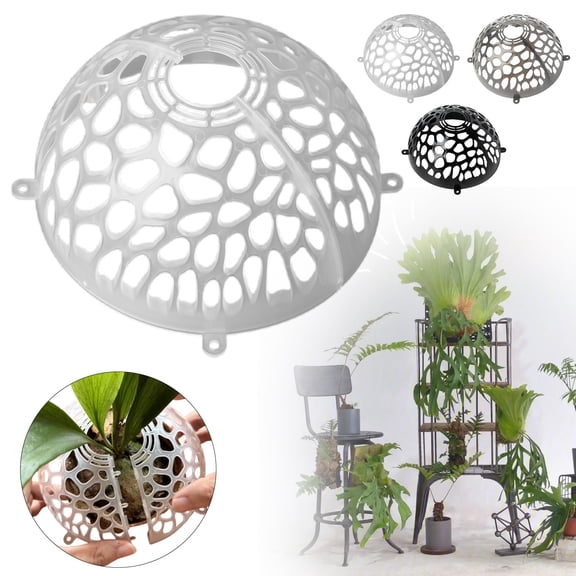 Clearance! Haidf 3Pcs Floating Ball Plant Pot Cover, Detachable Floral Soil Cover, Reusable Planter Cover for Staghorn, Orchids, and Other Indoor Plants, Flower Pot Covers, Plant Protector, 3 Colors