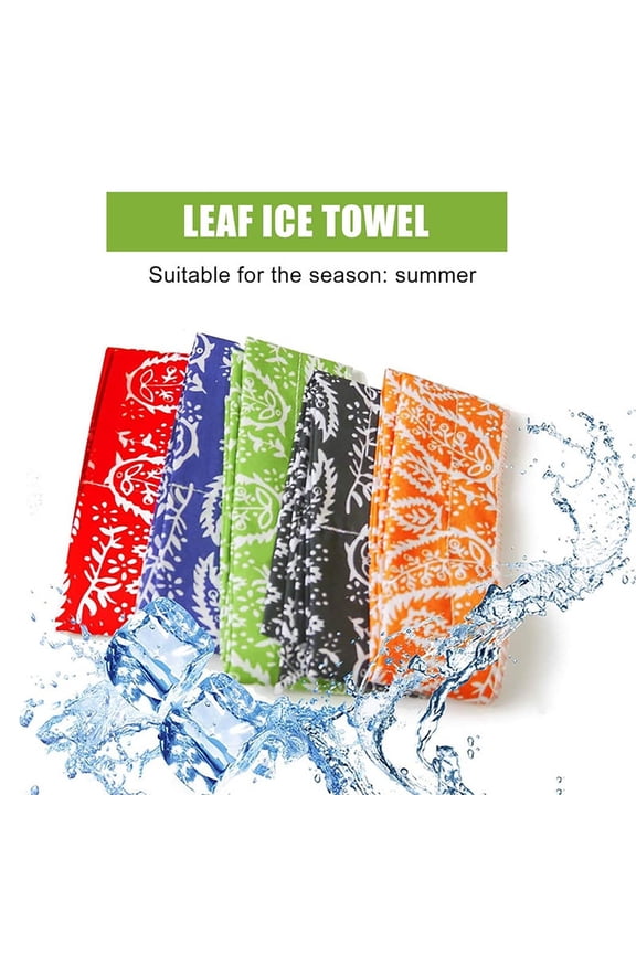 Clearance! Haidf 5Pcs Cooling Neck Wraps, Reusable Tie-dye Cooling Bandana, Cooling Scarf for Men Women Camping Hiking Running Outdoor Sports, Ice Bandanas for Summer Heat, 3.3 ft, 5 Colors
