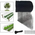thumbnail image 1 of Clearance! Haidf Garden Netting, Bird Netting with 20 Cable Ties, Plant Protection Woven Mesh for Plants Fruit Vegetables Trees Against Birds and Other Animals, Deer Netting, 19.6 x 6.8 ft, Black, 1 of 6