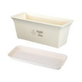 thumbnail image 1 of Clearance! Haidf Rectangular Planter, Plastic Long Planter Box with Holes and Tray, Planters for Indoor Outdoor Plants Flowers, Deck Railing Planter Boxes, Flower Pots, Plant Pots, 12.3", White, 1 of 6