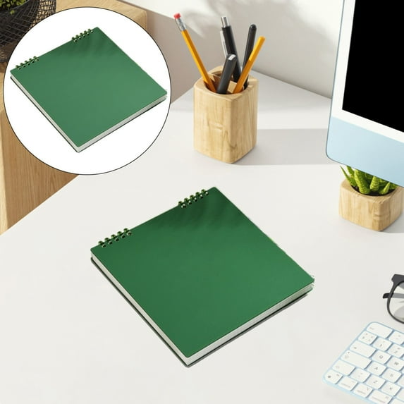 Clearance! Haidf Spiral Notebook, Journal Notebook, Blank Sketch Book Pad for Sketching Scribbling, Grid Notebook, Notebook Journal, Writing Notebook, Memo Notebook, 7.9 x 7.6 Inch, Green